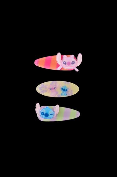 THREE-PACK OF LILO & STITCH © DISNEY STRIPED CLIPS - Pink by Zara