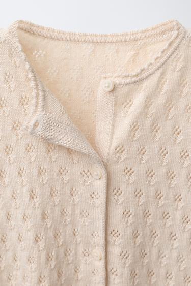CONVERTIBLE FOOT KNIT JUMPSUIT COTTON, SILK AND CASHMERE - Cream by Zara - Image 4