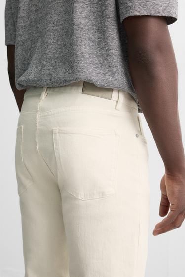 JEAN SLIM FIT - Beige clair de Zara - Image 4