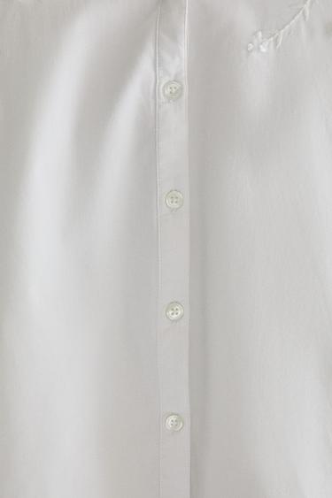 CHEMISE COTON BRODERIES - Blanc de Zara - Image 2
