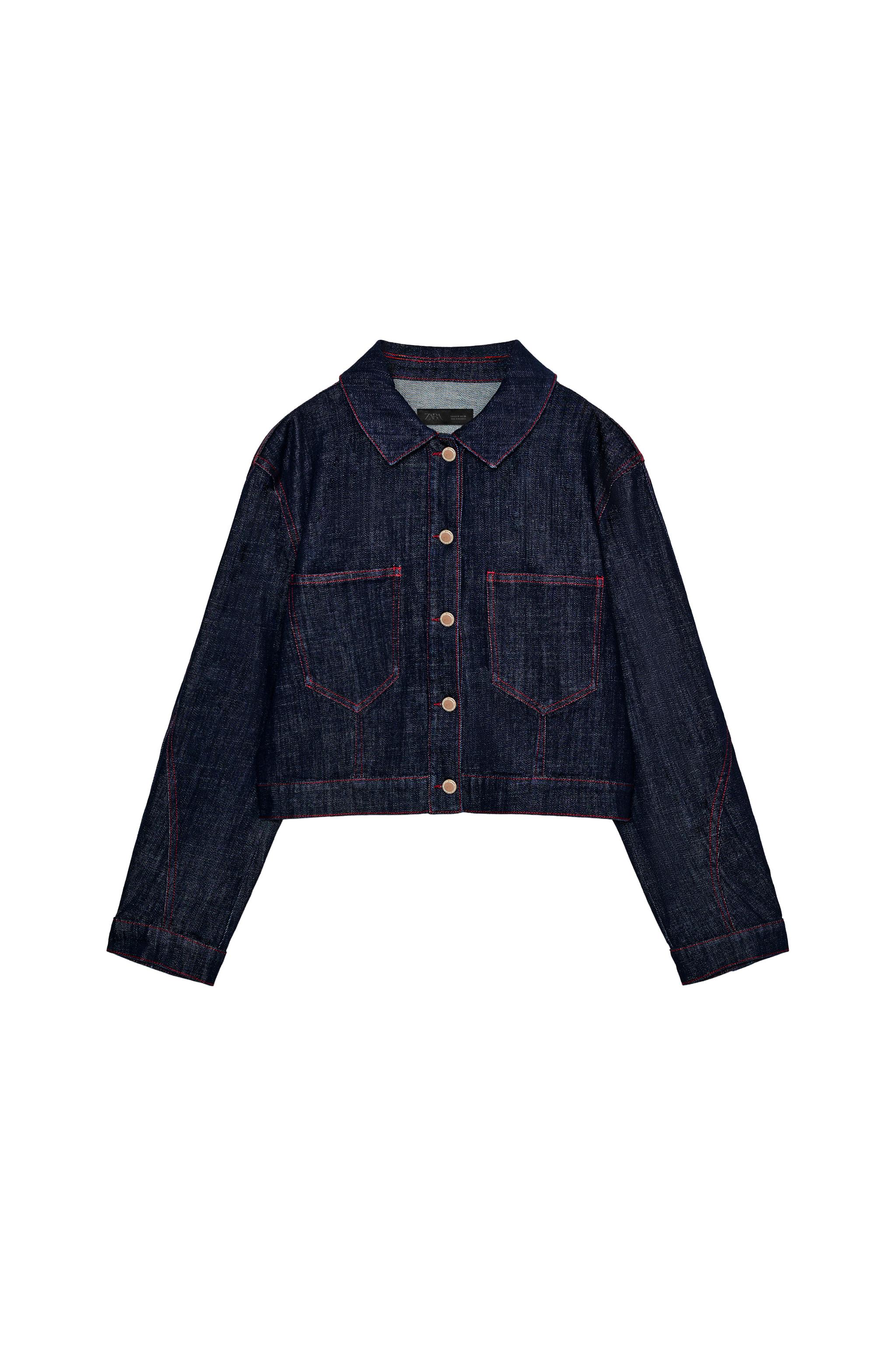 Z1975 SHOULDER PAD JACKET - Blue | ZARA United States