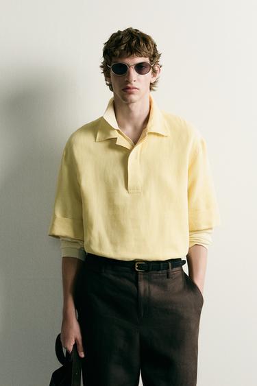 CAMISA POLO ALGODÓN - LINO - Lima de Zara
