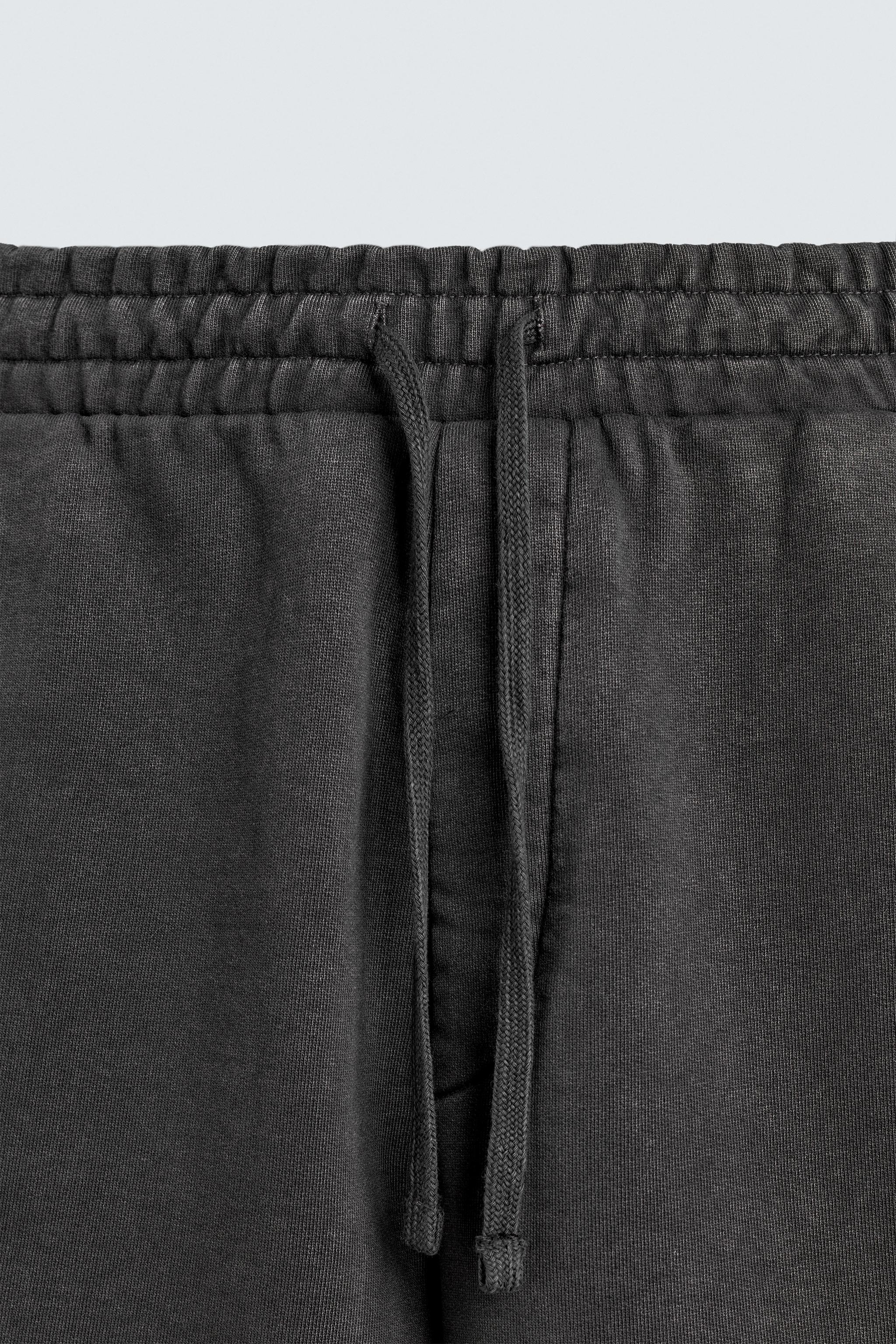 RELAXED FIT WASHED JOGGER SHORTS