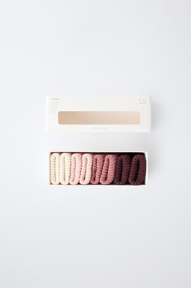 4-PACK OF COLORFUL SOCKS IN A GIFT BOX — Pink 2