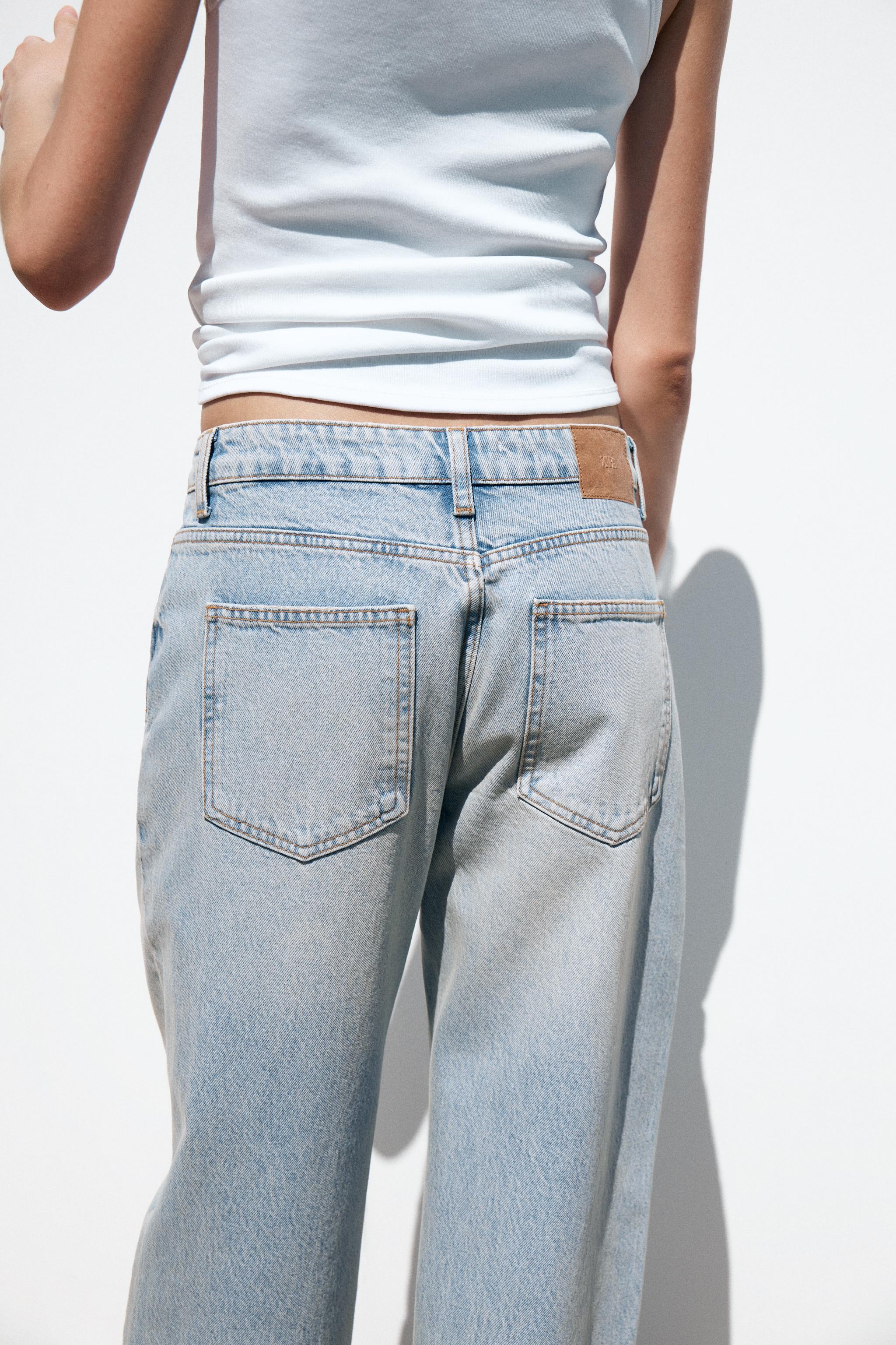 ZARA JEANS Z1975 STRAIGHT ハイウエスト クロスウエスト ZARA＊JEANS Z1975 STRAIGHT ハイウエスト クロスウエスト