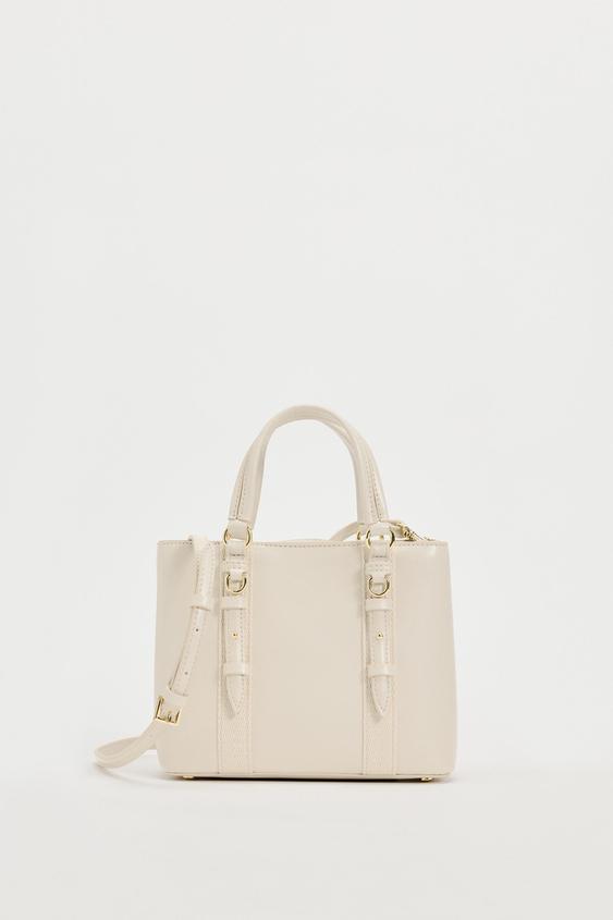 MINI CITY BAG - Ecru | ZARA Australia