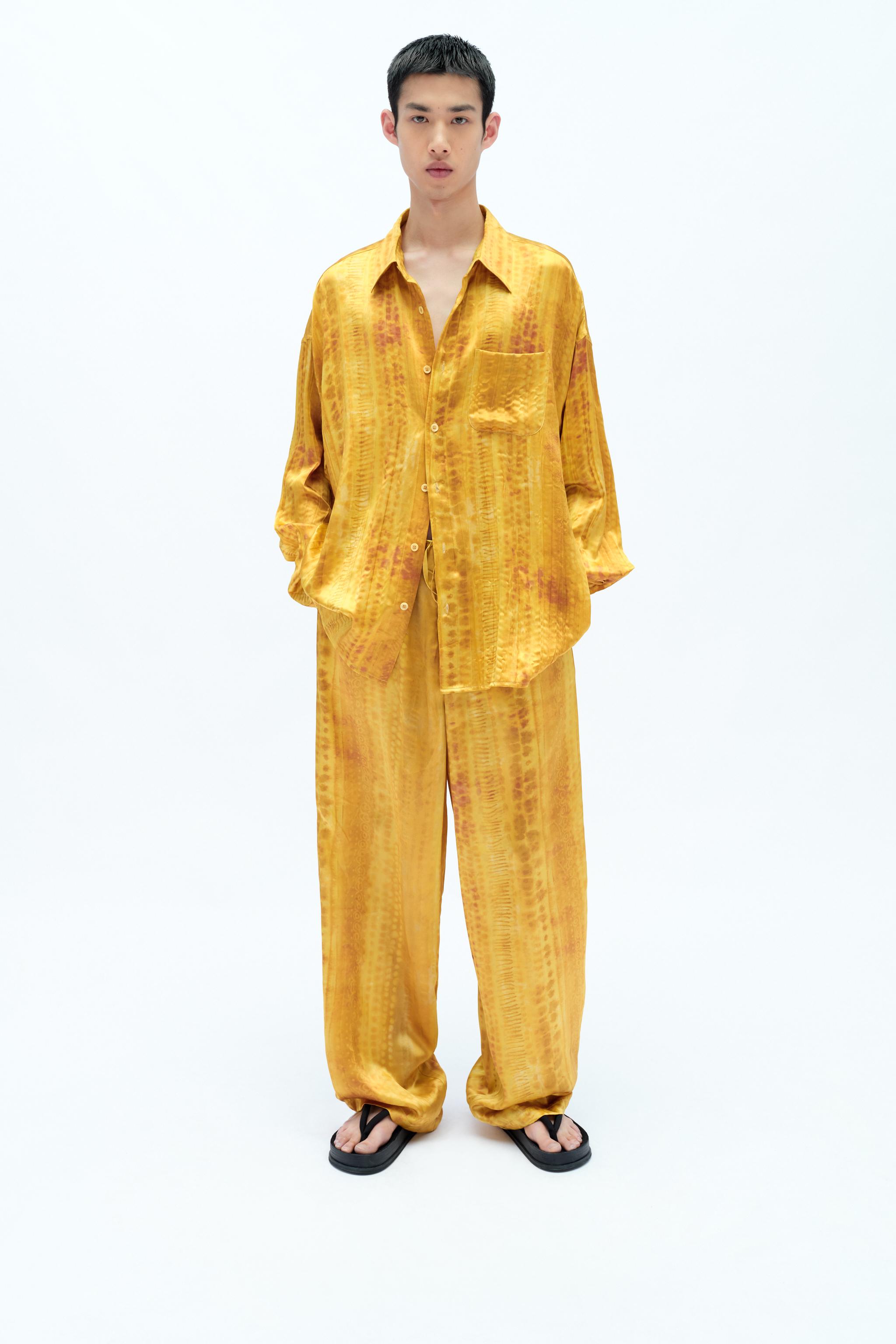 プリント シルク シャツ X FANGLU LIN - サンド | ZARA Japan / 日本 プリント シルク シャツ X FANGLU LIN - サンド | ZARA Japan / 日本