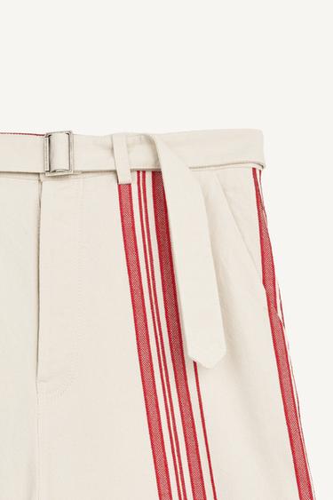 STRPD PNT - Ecru / Red by Zara - Image 7