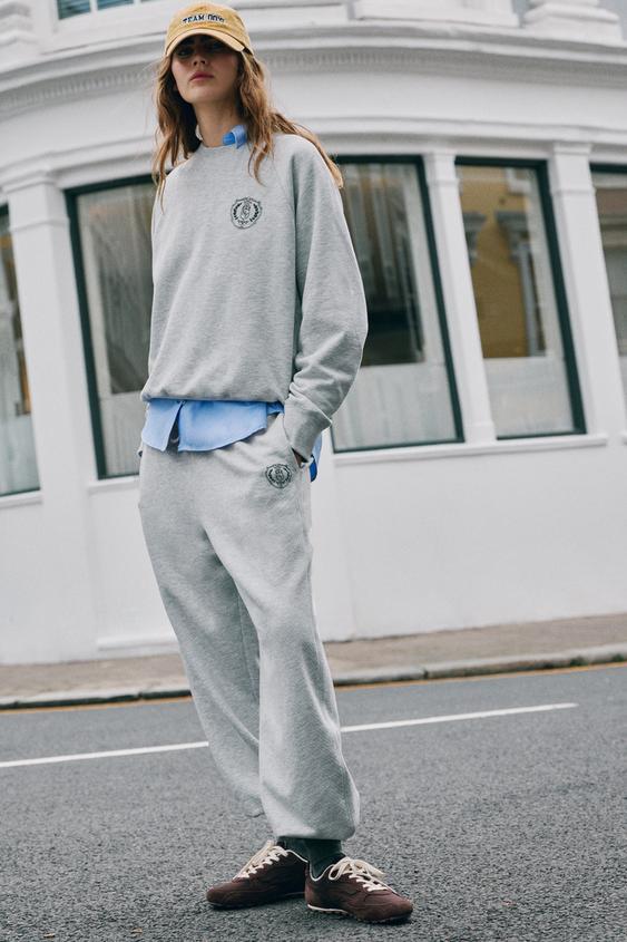 NEW YORK PLUSH TROUSERS - Grey marl by Zara - Image 0