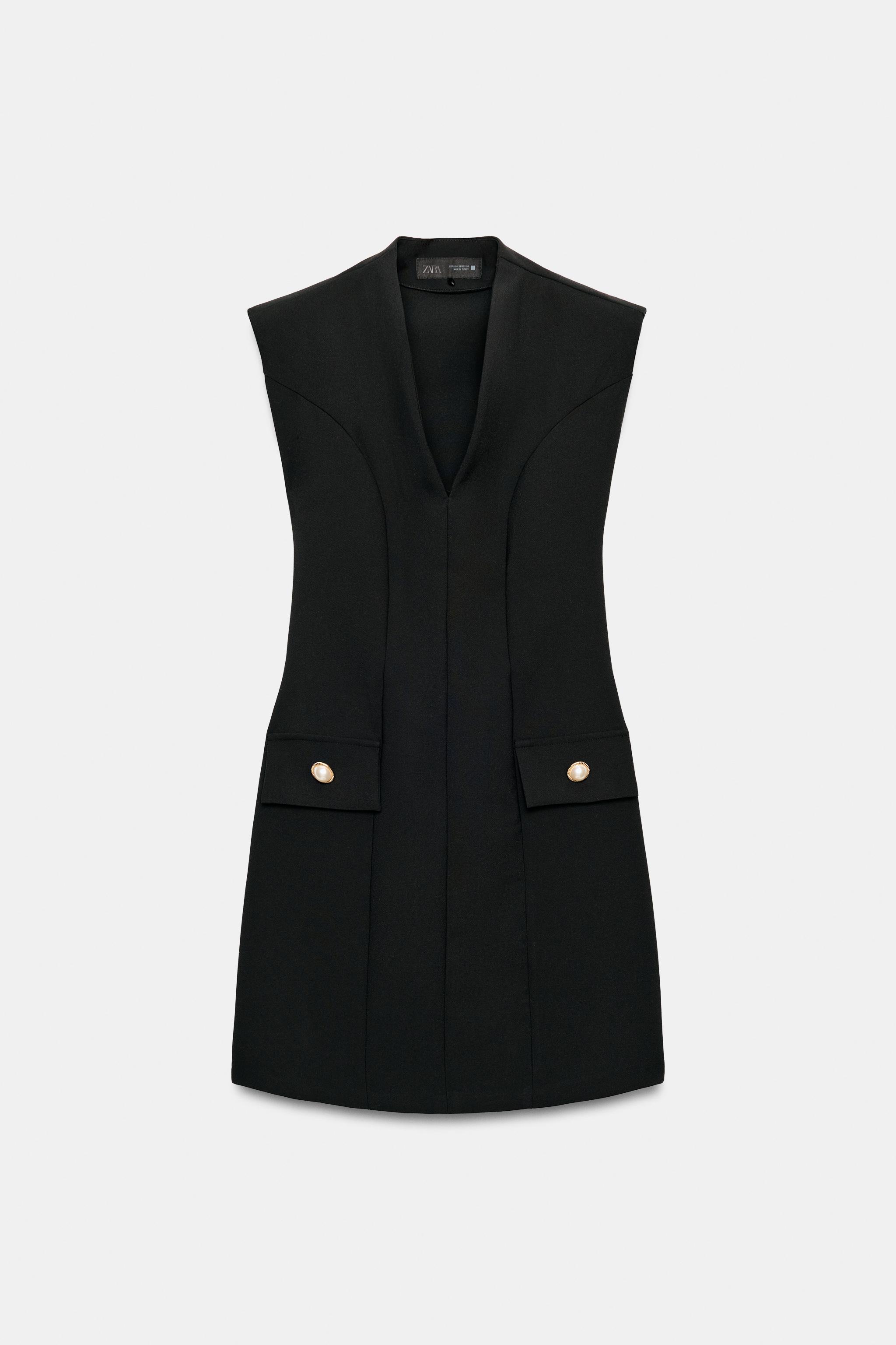 Женские платья Zara SHOULDER PAD MINI DRESS — фото 8