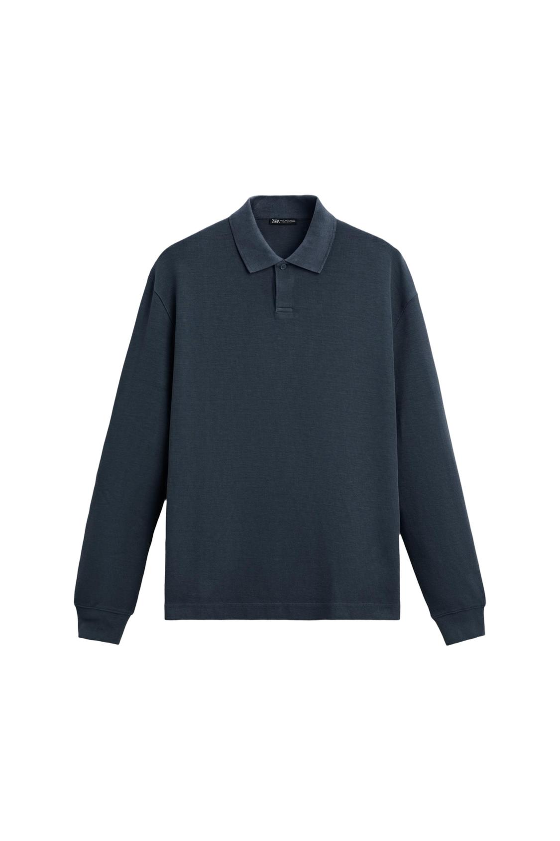 RIB STRUCTURED POLO SHIRT - Image 6