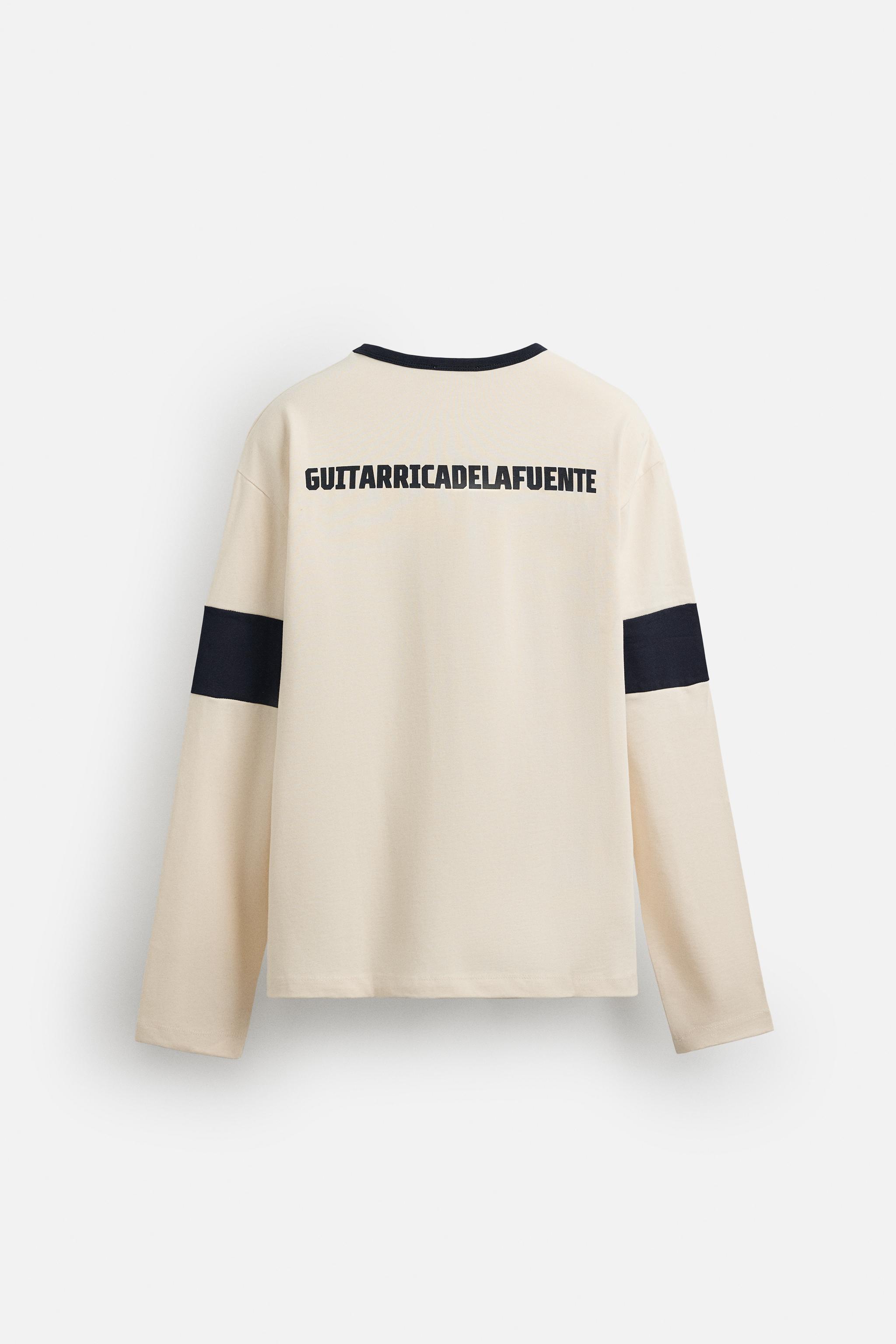 GUITARRICADELAFUENTE PRINT T-SHIRT - Ecru | ZARA United Kingdom