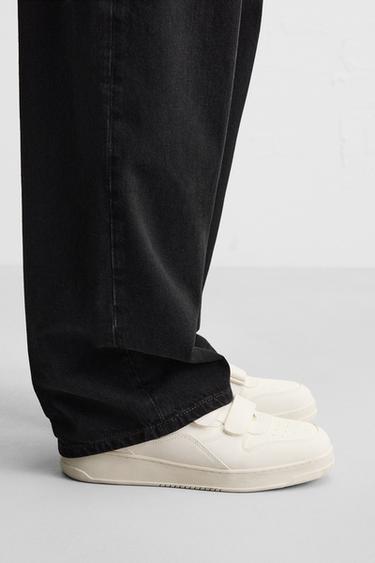 Zara LACELESS SNEAKERS - Bone White - Image 0