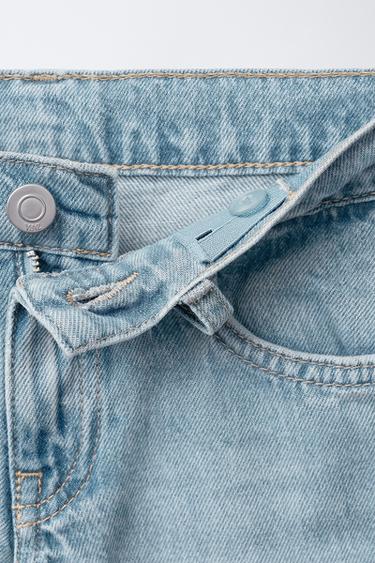 JEANS WIDE LEG À PIÈCES ANIMAL - Bleu clair de Zara - Image 2