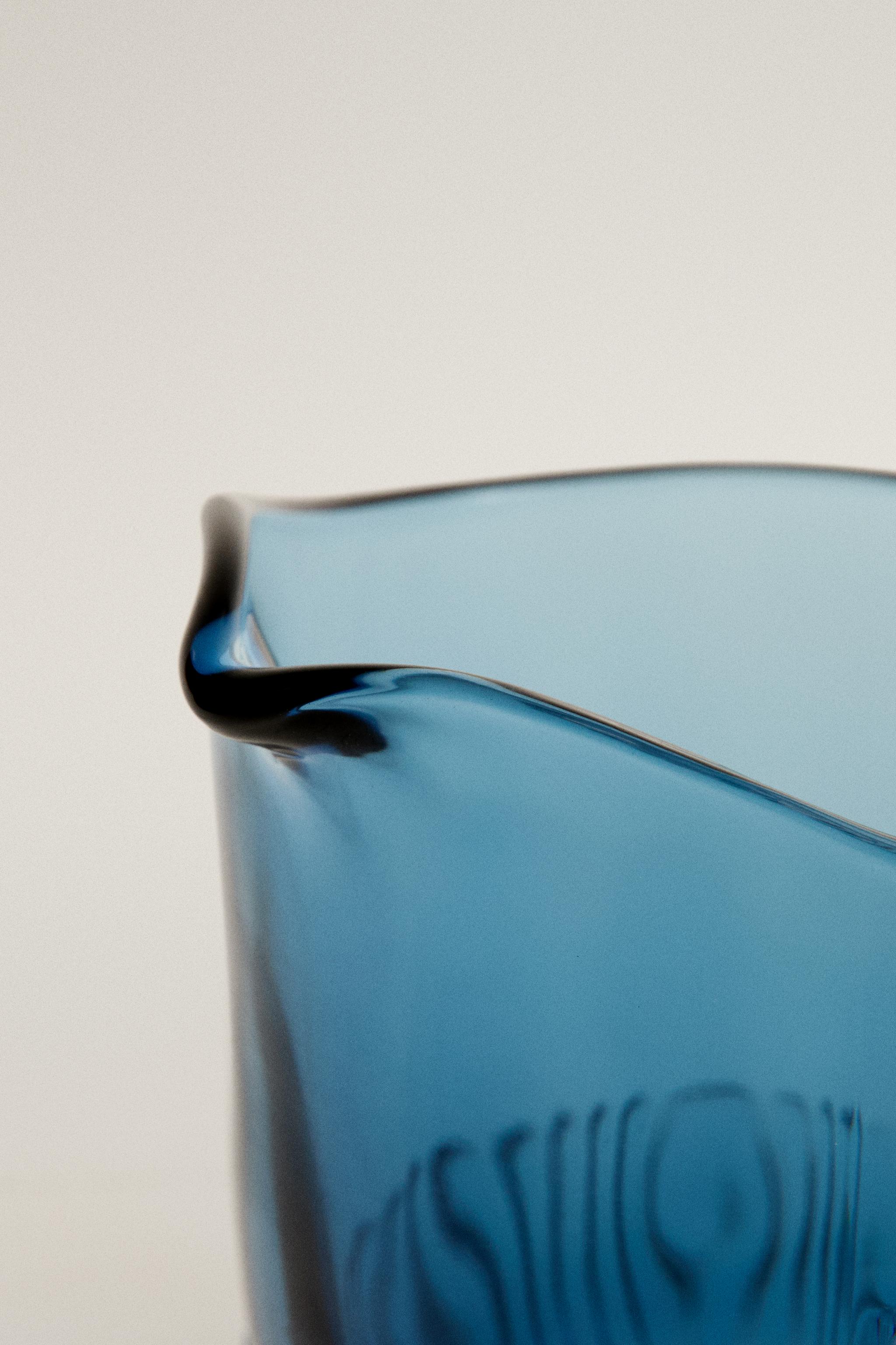 GLASS MILK PITCHER