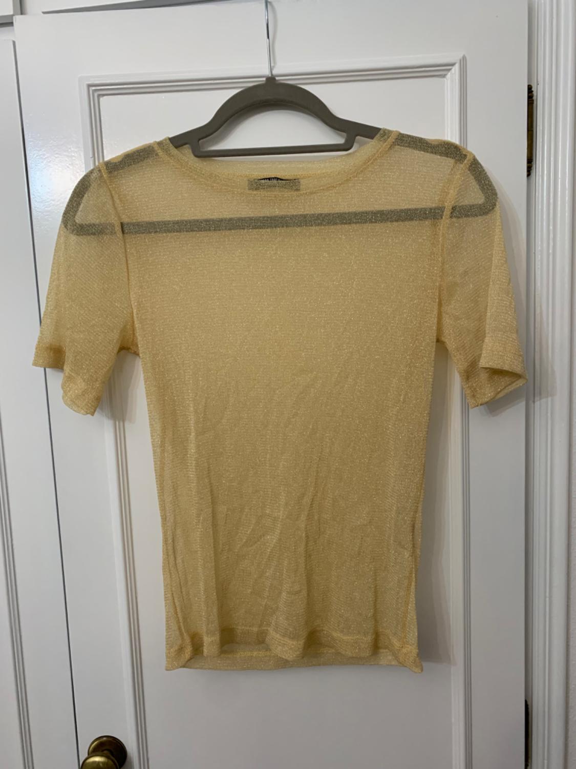 SEMI-SHEER SHINY T-SHIRT
