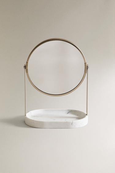 MARBLE-EFFECT MIRROR - Grey by Zara - Image 0