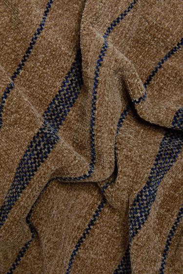 STRIPED CHENILLE THROW - striped by Zara
