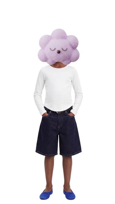 ENSFARVET T-SHIRT MED MODAL - Hvid fra Zara