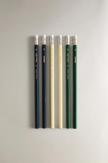 SET OF TENNIS PENCILS (SET OF 6) - Blue green by Zara - Image 0