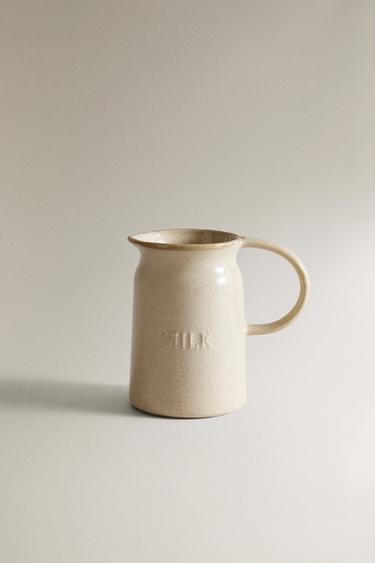 STONEWARE MILK JUG - Grey / Beige by Zara - Image 0
