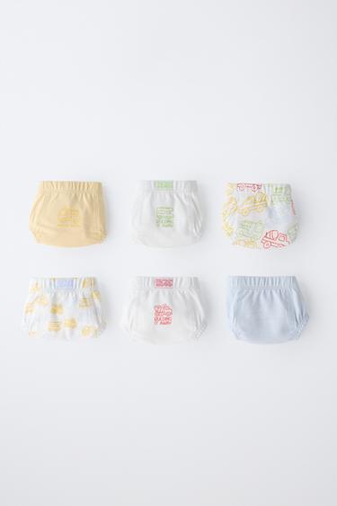 1 1/2-6 AÑOS/ PACK SEIS SLIPS VEHÍCULOS - Multicolor de Zara