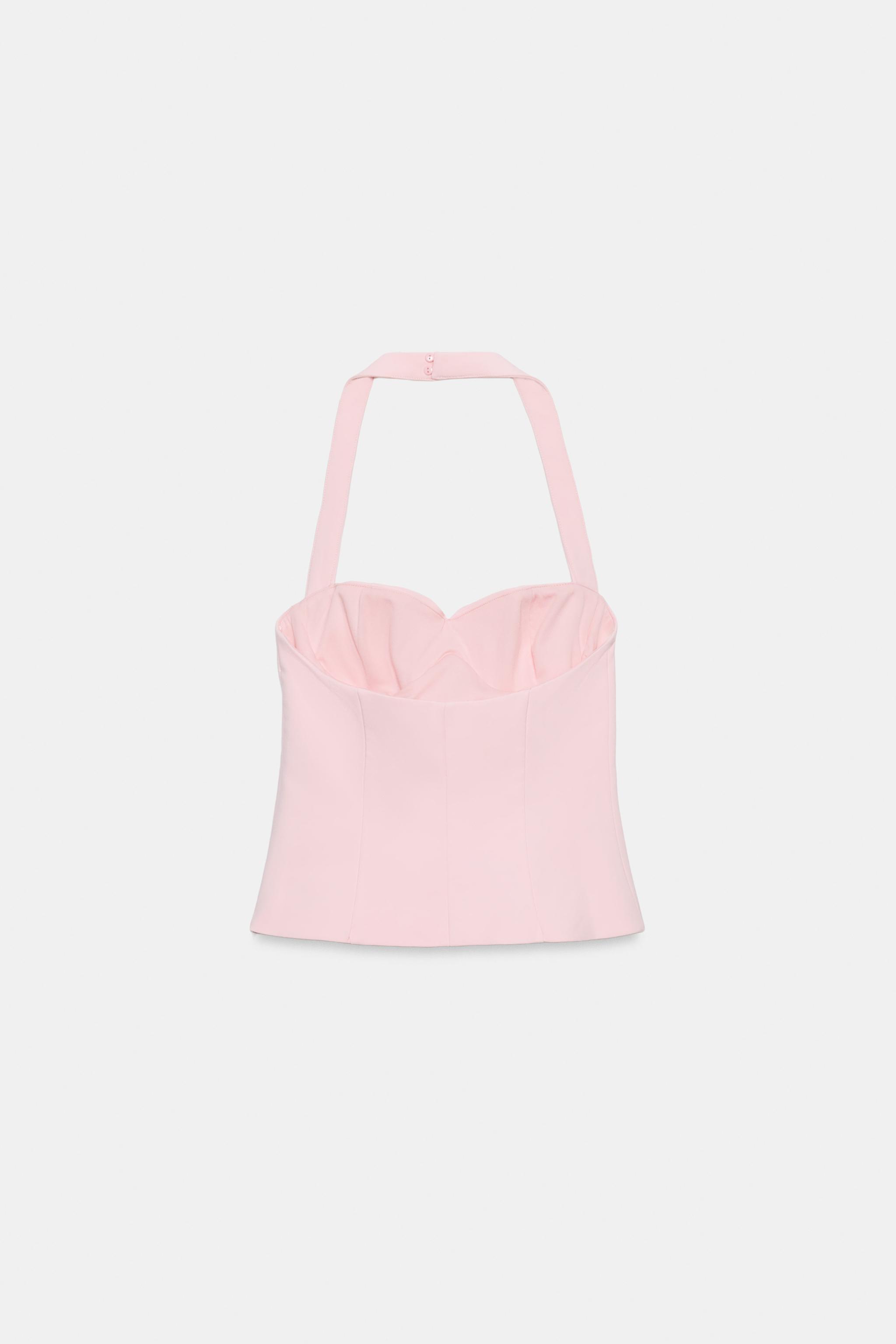 Zara Kalp Yaka Halter Top görsel 8