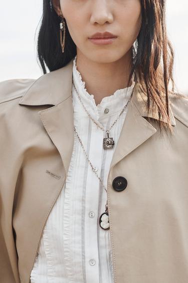 TRENCH DROIT ÉDITION LIMITÉE - Marron clair de Zara - Image 3