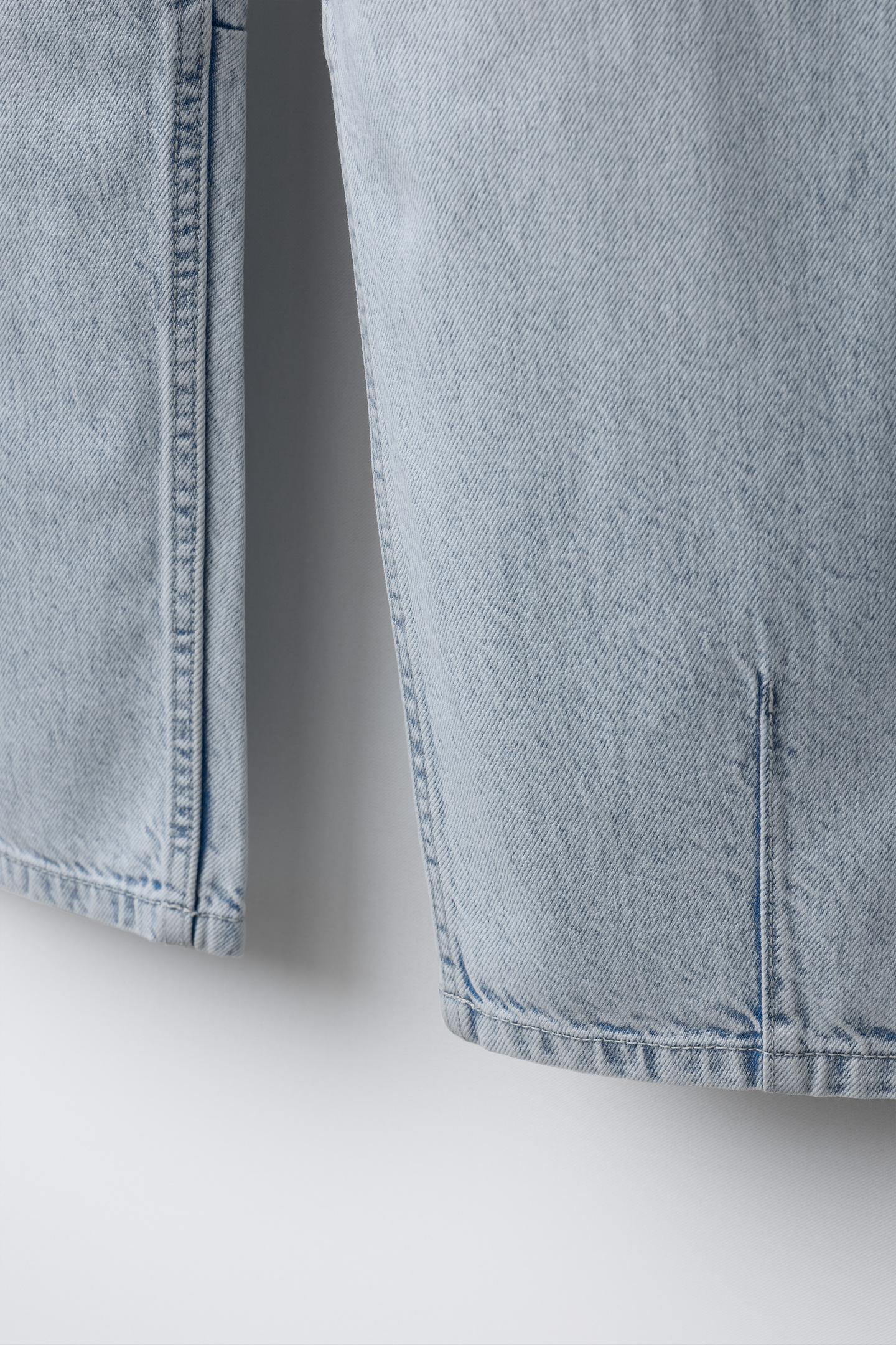 Детские джинсы Zara Barrel, цвет: Светлый синий — фото 3