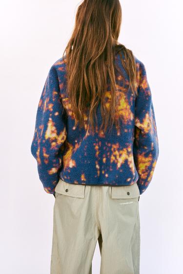 BLOUSON POLAIRE AVEC LAINE X AND WANDER® - Multicolore de Zara - Image 2