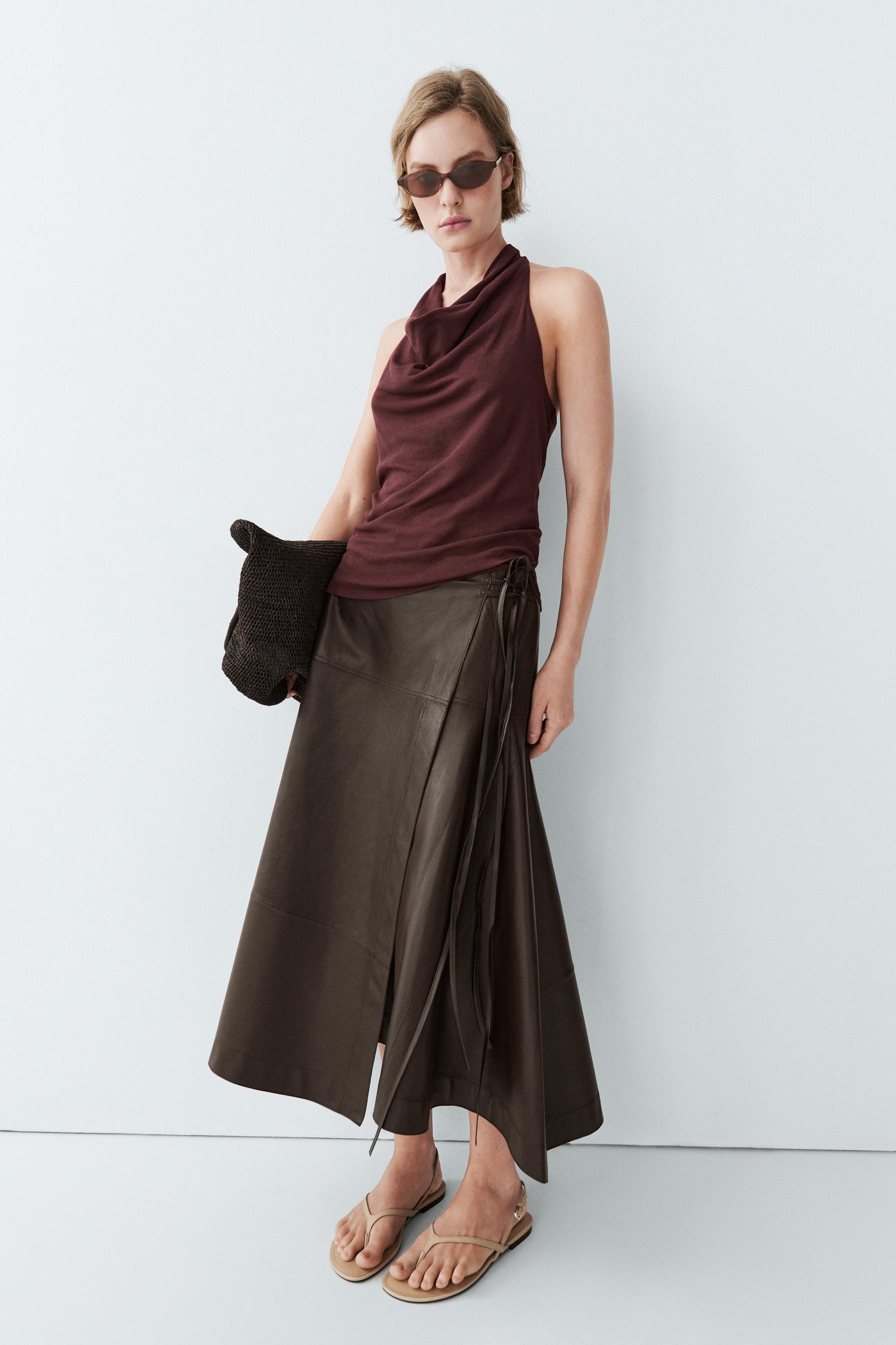 100% cotton draped top