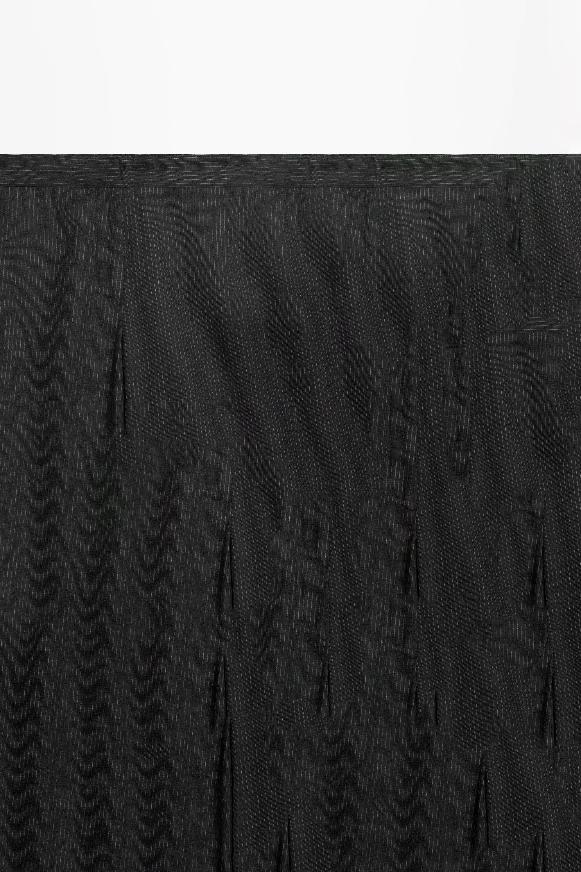 Flare fit pinstripe trousers