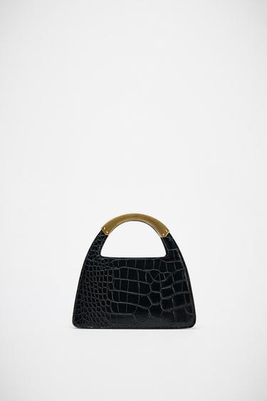 BOLSO CITY ASA METÁLICA - Negro de Zara