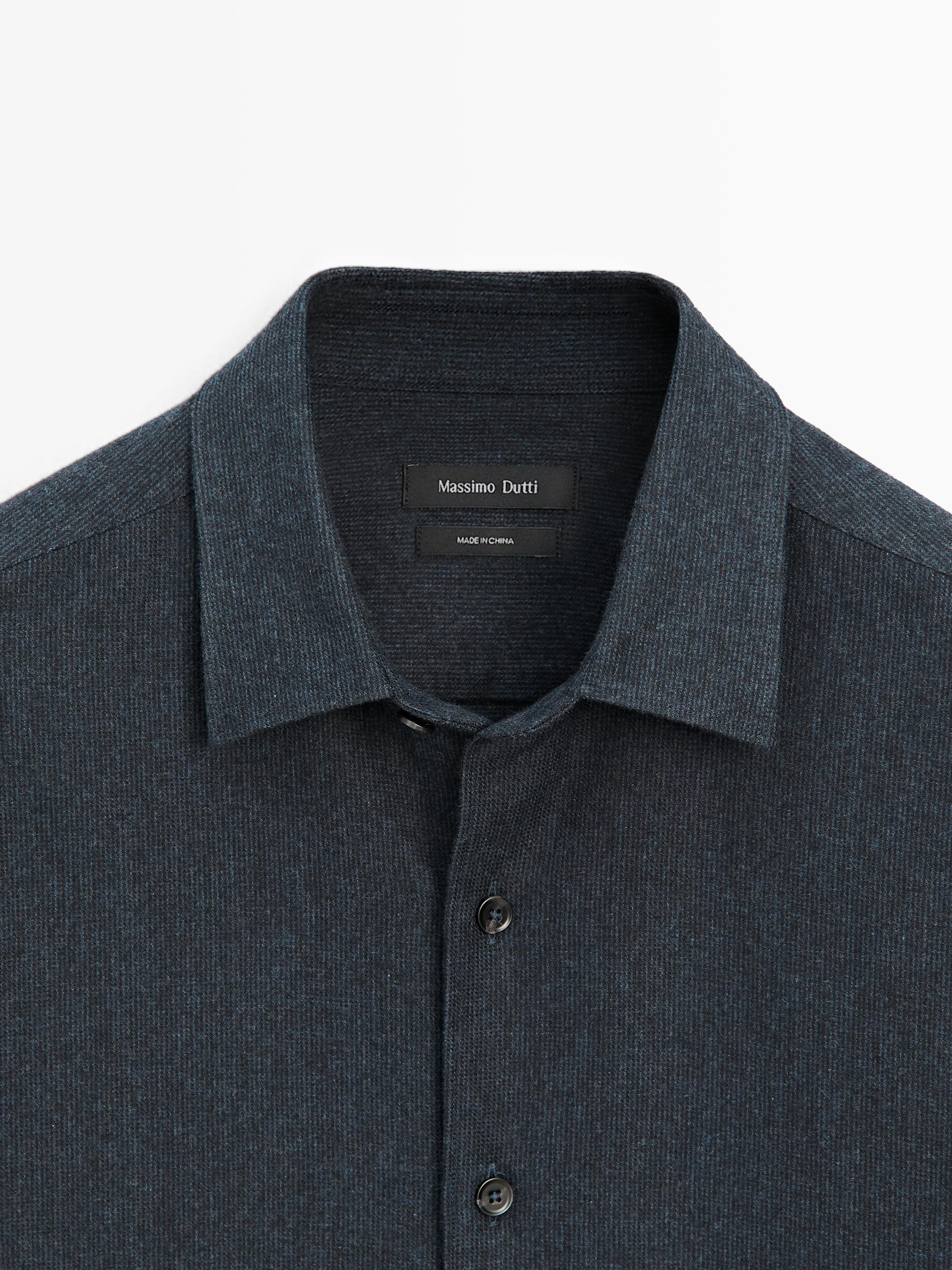 Chemise chinée quadrillage regular fit