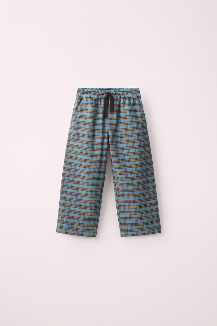 Pantalón estampado cuadros created by caramel london x zara