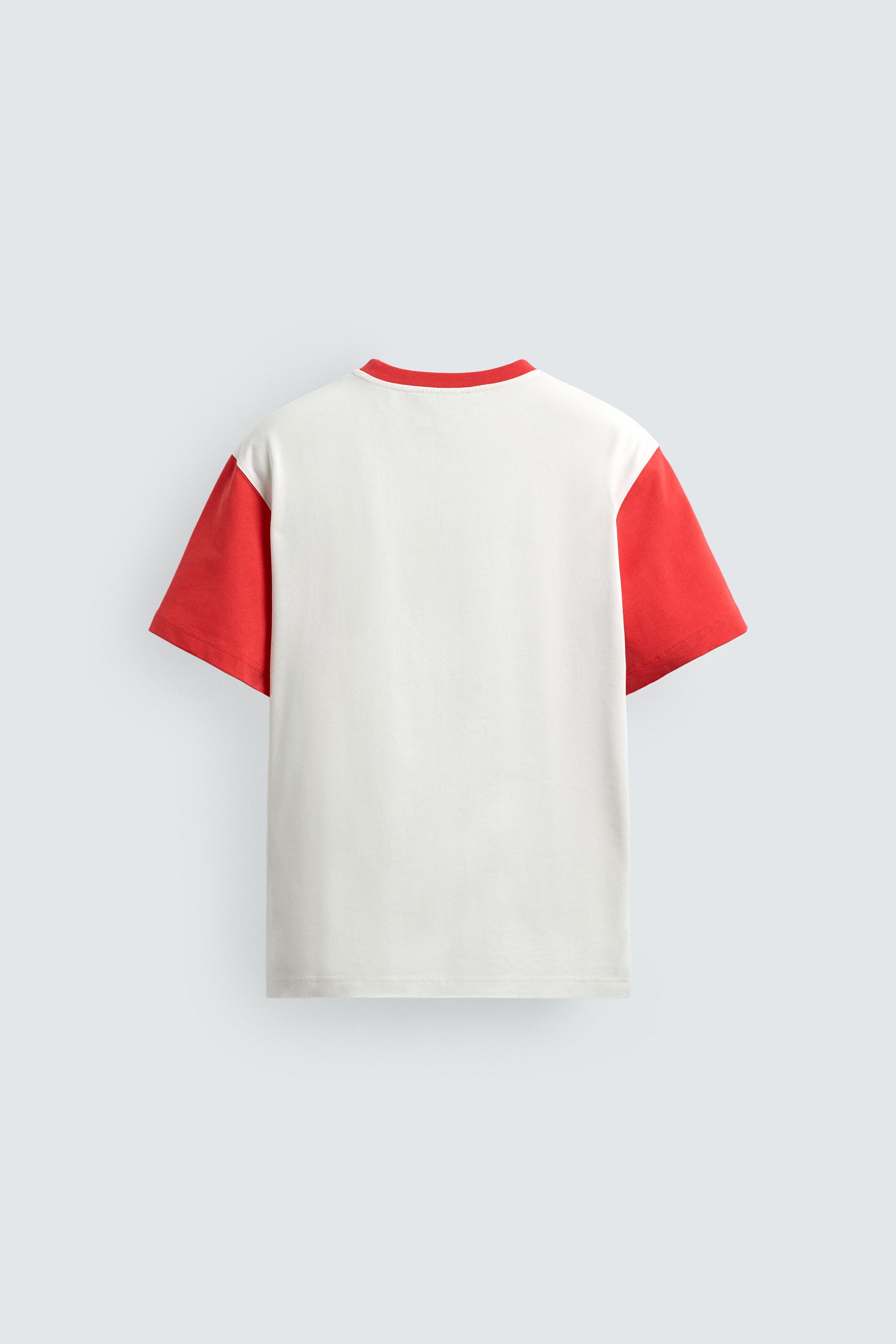 T-SHIRT COLOR BLOCK À PIÈCE BIMATIÈRE