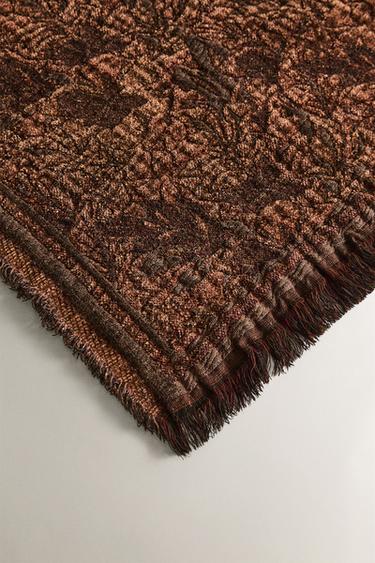 CHENILLE JACQUARD THROW - Pink by Zara - Image 1