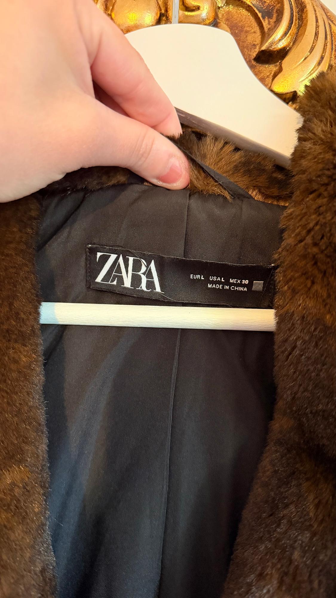 COAT WITH FAUX FUR - Image 8