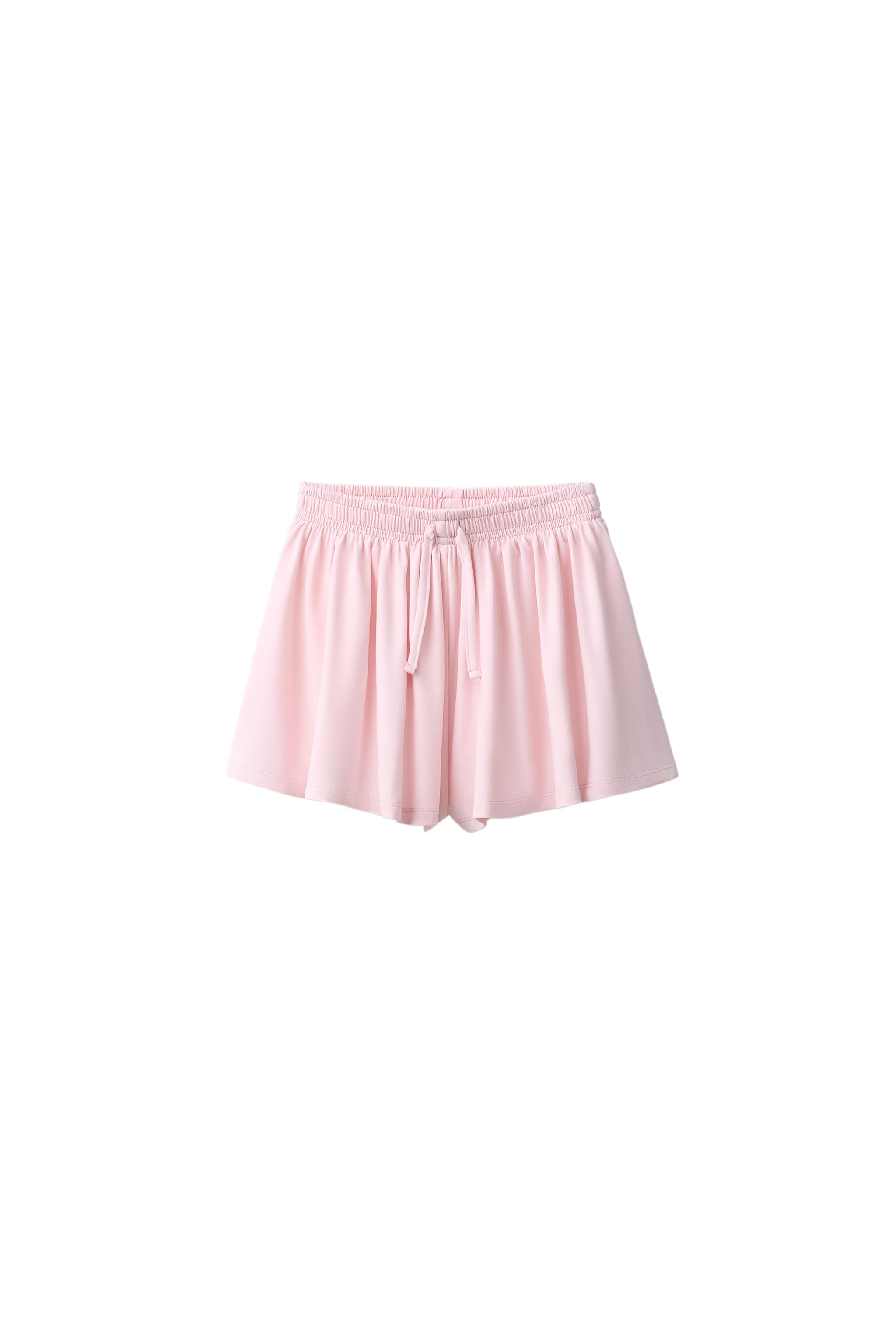 SPORTY FLOWY MODAL SHORTS — Pink