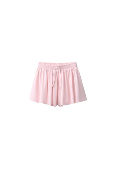 FLOWING GYM BERMUDA SHORTS - Pink by Zara
