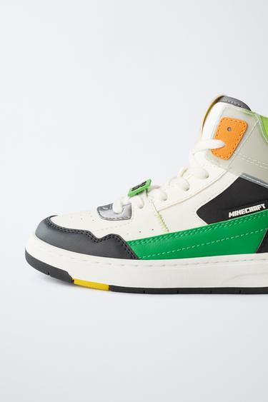 MINECRAFT © MOJANG AB. ™ HIGH-TOP SNEAKERS - Green by Zara - Image 3