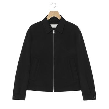 VLNĚNÁ BUNDA NA ZIP - Černá od Zara