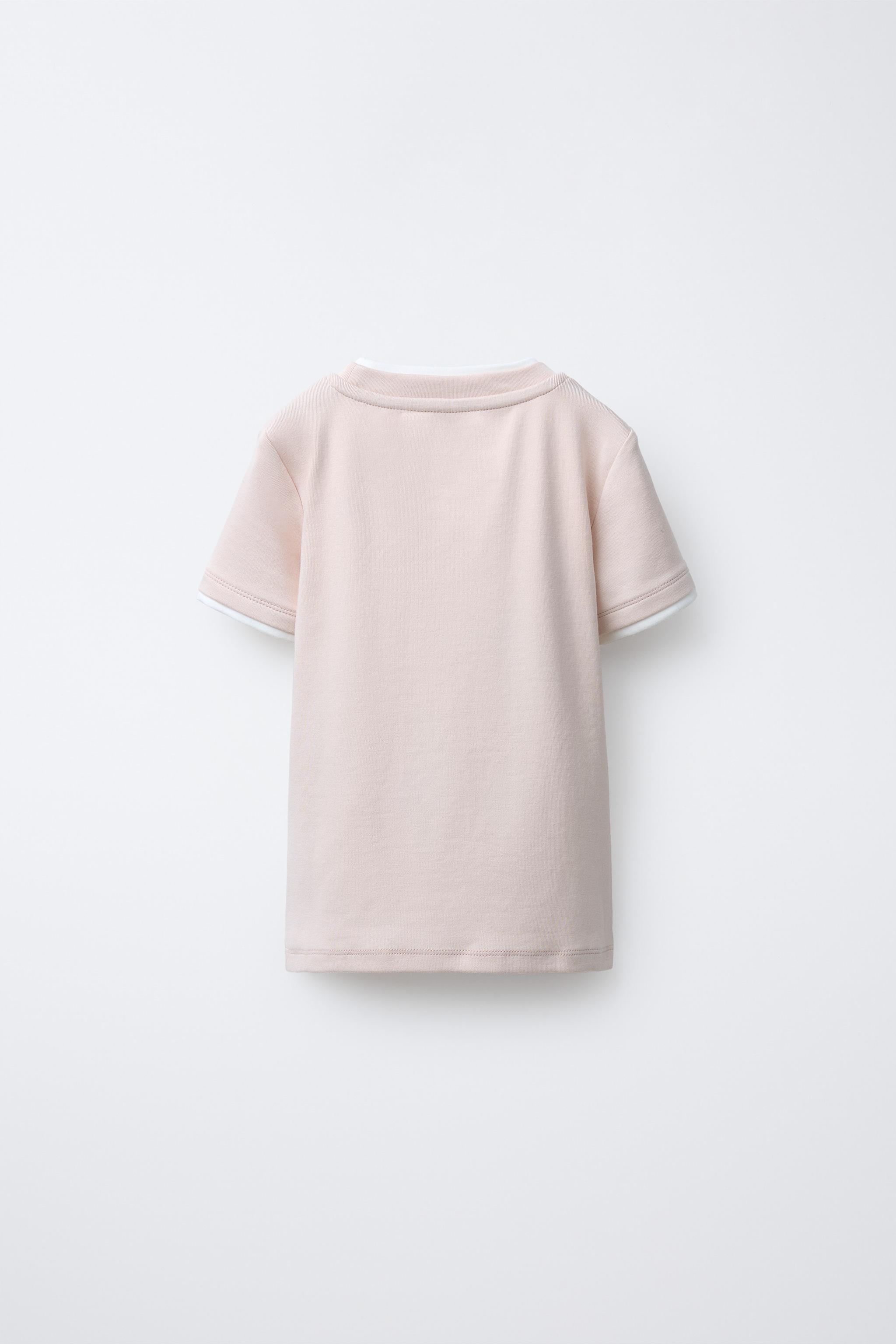 DOUBLE NECK T-SHIRT WITH MODAL