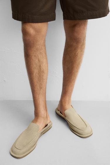 MOCASSINS EN CUIR CASUAL - Beige de Zara - Image 2