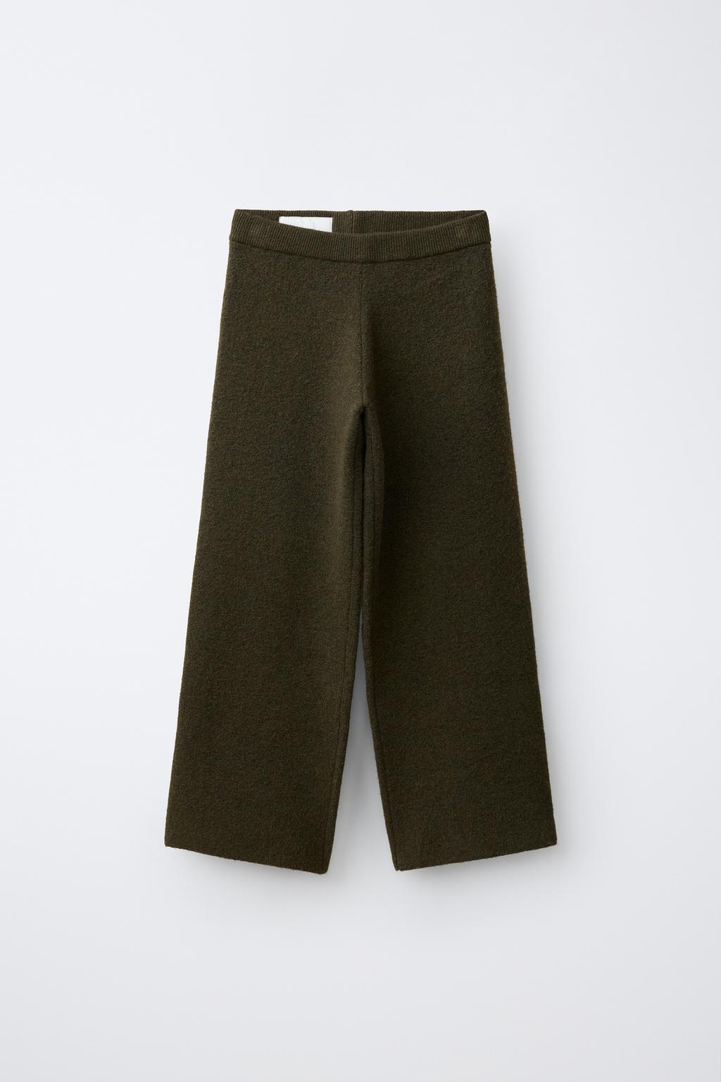 WIDE-LEG KNIT TROUSERS