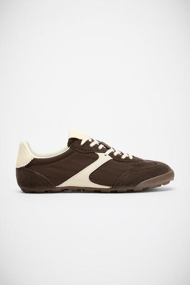 SOFT RUNNING TRAINERS - Brown by Zara