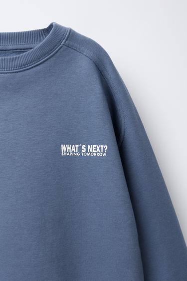 LABEL SWEATSHIRT AND JOGGERS SET - Blue by Zara - Image 5