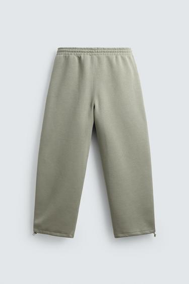 RELAXED FIT INTERLOCK JOGGER TROUSERS - Mint by Zara - Image 6