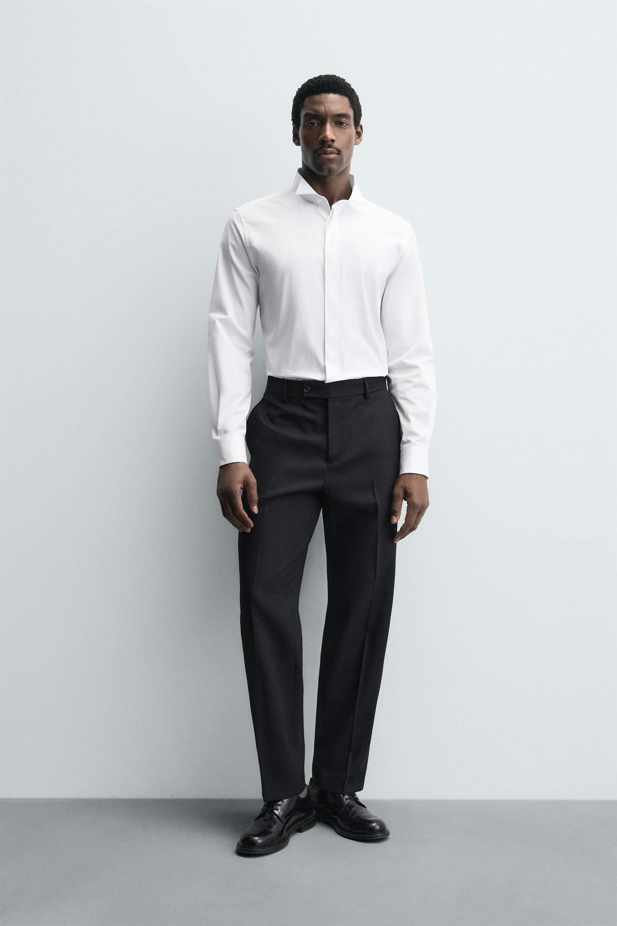 BOW TIE COLLAR SHIRT - White | ZARA United Kingdom