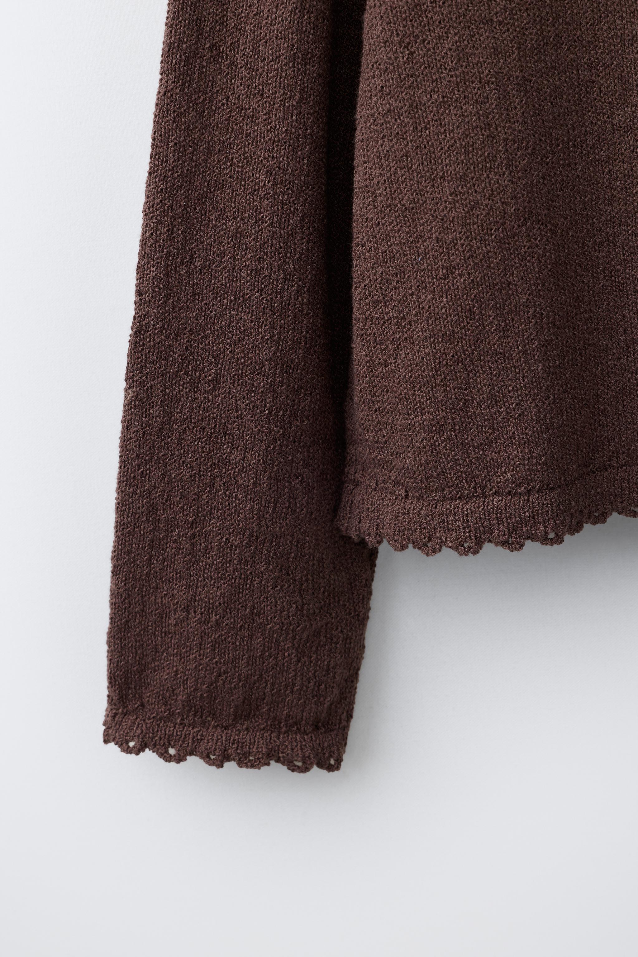 GILET EN MAILLE ONDULÉE